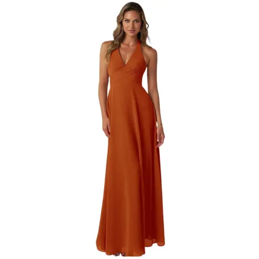 [300454] Vestido Azazie C Marron T 4XL