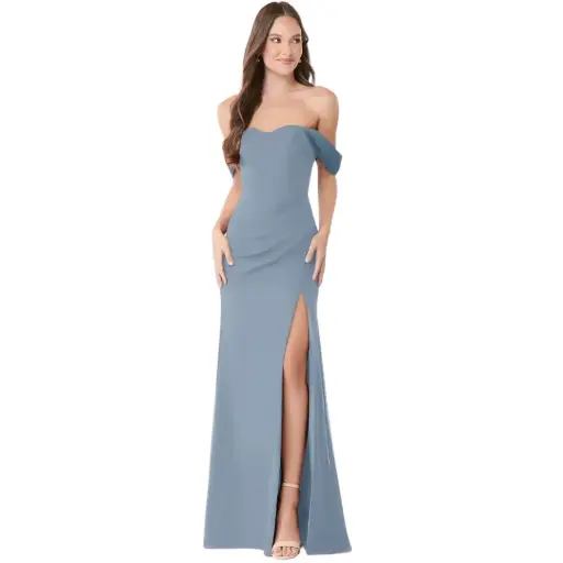 [878015] Vestido Azazie C Azul dusty T M