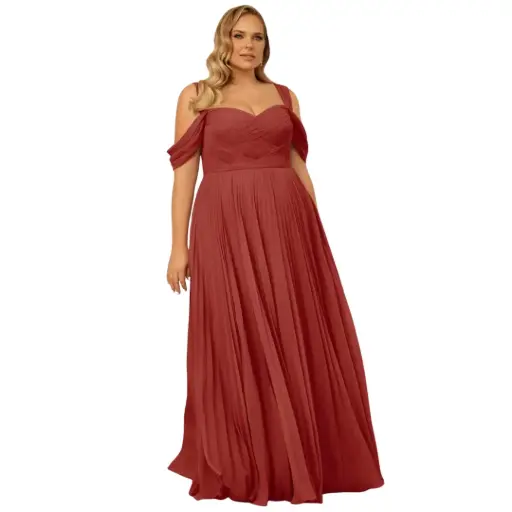 [308366] Vastido Azazie C Terracota T XL