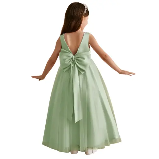 [653264] Vestido Azazie C Verde dusty T 12