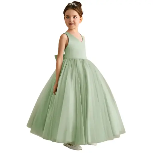[570425] Vestido Azazie C Verde T 8