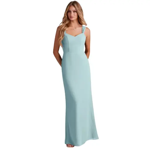 [780357] Vestido Azazie C Azul cielo T M