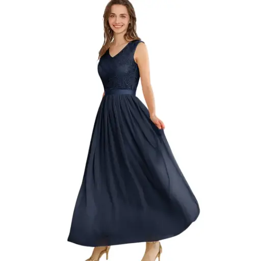 [368603] Vestido Dressystar C Azul marino T M