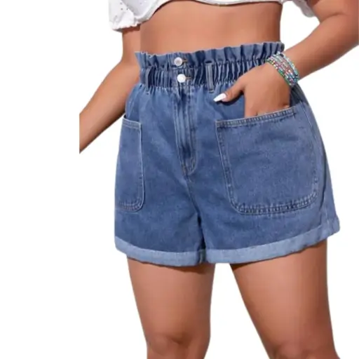 [011237] Short de mezclilla Shein CAzul marino T XL