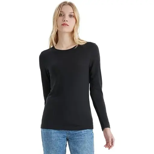 [011250] Playera manga larga Shein C Negro T S
