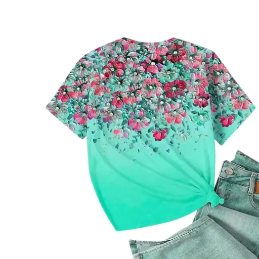 [112601] Blusa Shein C Verde T 3XL