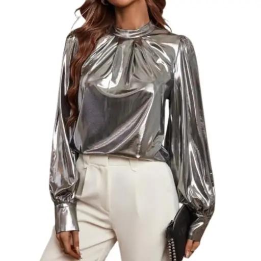[112629] Blusa Shein C Plata T S