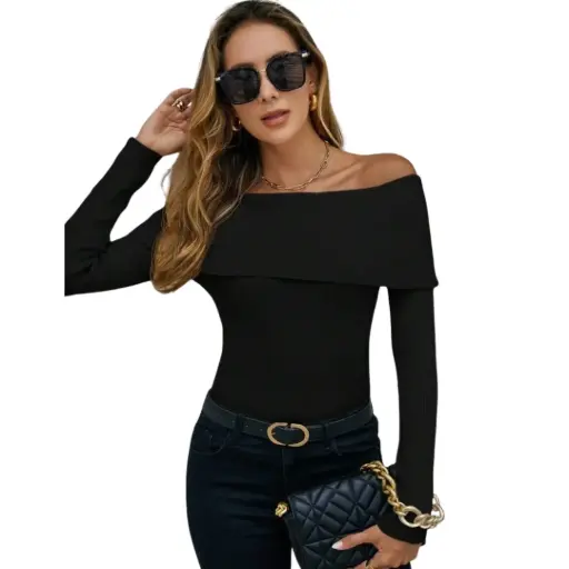[112630] Sueter Shein C Negro T L
