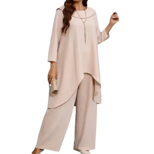 [112637] Conjunto Bluson y pantalon Shein C Beige T 3XL