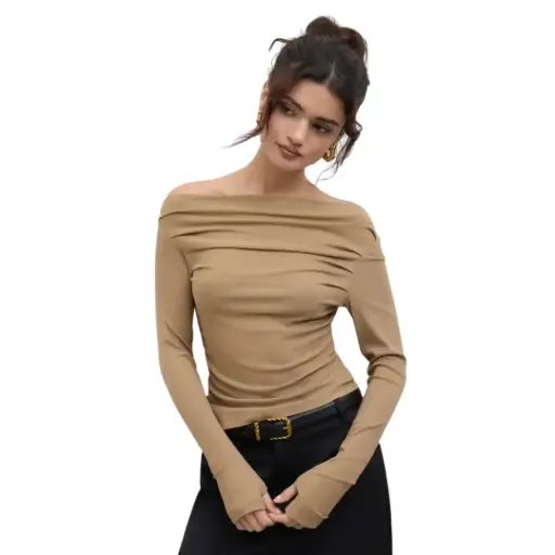 [112652] Crop Top manga larga  Dazy C Cafe T L