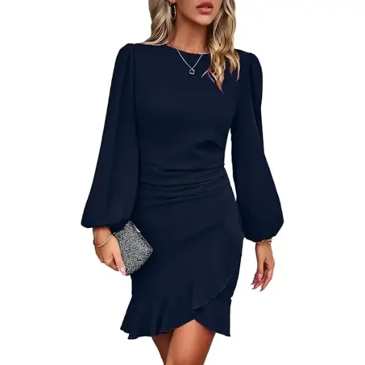 [112658] Vestido de Shein C Azul marino T XL