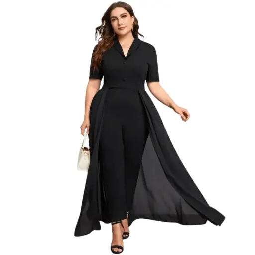 [112680] Vestido Shein C Negro T XL