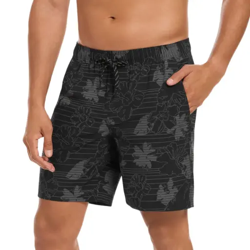 [519101] Short para nadar Hurley C Negro floral T L