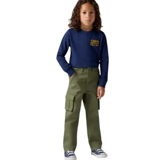 [535919] Pantalon Levis C Verde militar T 6