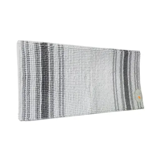 [610399] Tapete de baño THRESHOLD C Blanco-Gris