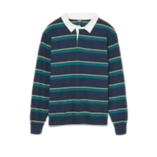 [408427] Playera Tipo polo manga larga C Varios colores T L